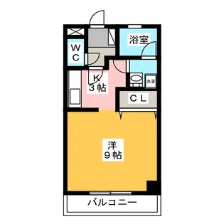 ウエスト島立【3階】の間取り