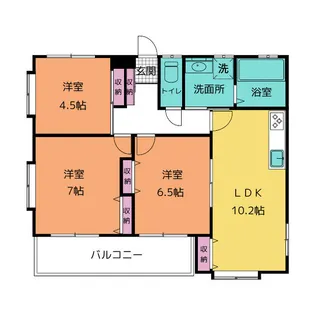 岩崎マンション【1階】の間取り