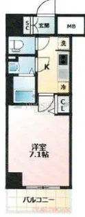 プリムール新深江【6階】の間取り