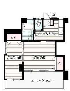 ハウゼタカスギ【4階】の間取り
