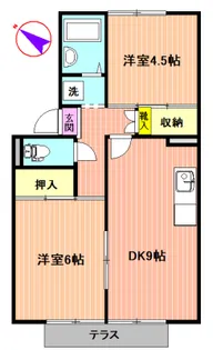 プレジール佐藤【1階】の間取り