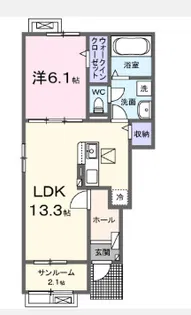 サンクスB【1階】の間取り