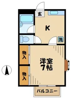 ローズコテージ【2階】の間取り