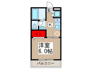 コスモプラザI【1階】の間取り