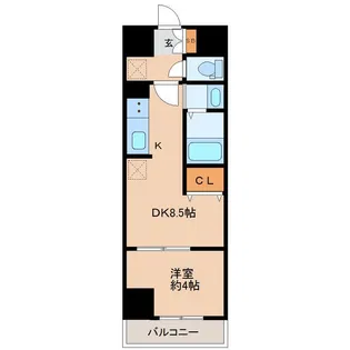 アスコット六丁の目【5階】の間取り