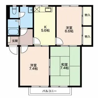 ディアスイイジマ II【2階】の間取り
