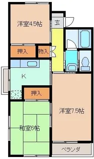 ハイツアバンテ B【2階】の間取り