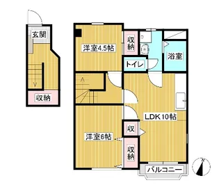 サンライズ【2階】の間取り