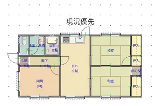 長野県長野市篠ノ井御幣川【一戸建】の間取り