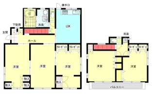 岡山県岡山市中区藤原光町2【一戸建】の間取り