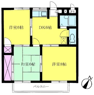 埼玉県桶川市末広2【マンション】の間取り