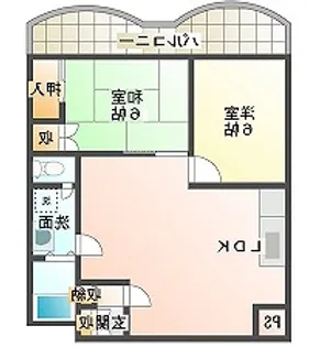 岡山県倉敷市下庄【マンション】の間取り