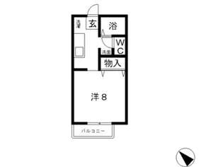 パレロッサ陣之内 B【2階】の間取り