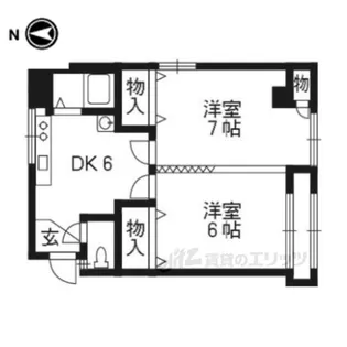 葛城マンション【4階】の間取り