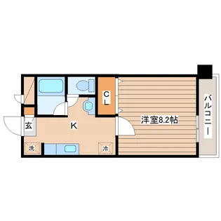 グランシティ黒松【1階】の間取り