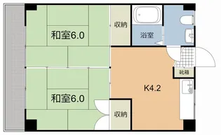 白百合荘【2階】の間取り