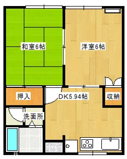 レスポワール A【1階】の間取り