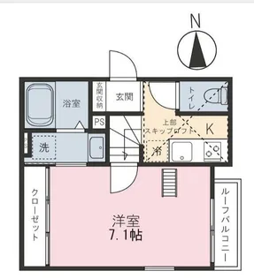 東京都練馬区南田中4【アパート】の間取り