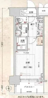 スプランディット大阪WEST【5階】の間取り