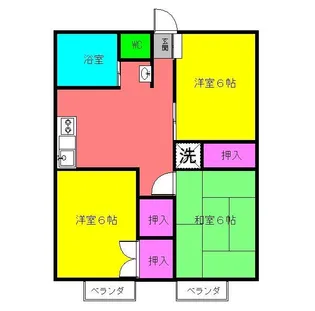 セジュール小林【2階】の間取り