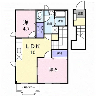 ラヴィアン・ローズ【2階】の間取り