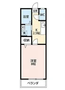 グランシャリオA【2階】の間取り