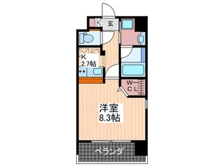 ルービンス観音III【10階】の間取り