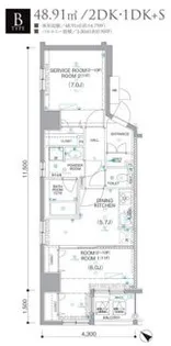 レヴィーナ東京八重洲通り【2階】の間取り
