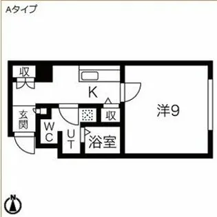 長居中央ビル【7階】の間取り