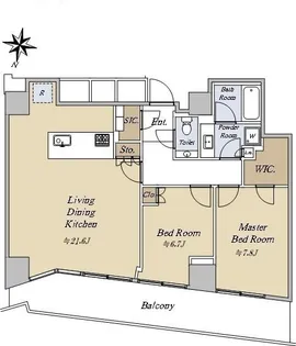 Brillia Tower堂島【42階】の間取り