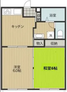 山口ハイツ【2階】の間取り