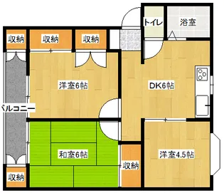 サンハイツ【1階】の間取り