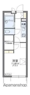 レオパレスチェリービレッジ【1階】の間取り