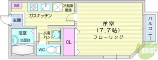 コーポ川原【1階】の間取り