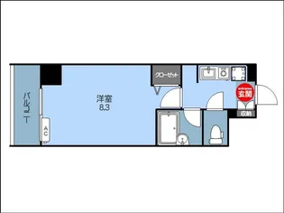 オセオ弁天【9階】の間取り