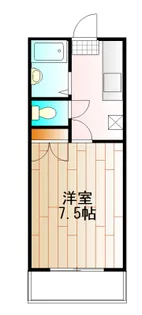 宮城県仙台市若林区二軒茶屋【アパート】の間取り