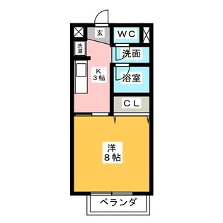 エクセル志のぶ【2階】の間取り