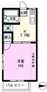 1Kの間取り画像