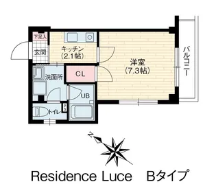 Residence Luce【2階】の間取り