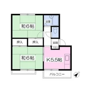 ドミールかんの【2階】の間取り