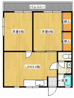 葵アパート【1階】の間取り