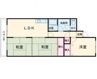 ヴェルディール北日吉【3階】の間取り