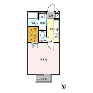 神奈川県厚木市恩名3【アパート】の間取り