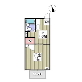 群馬県邑楽郡大泉町大字寄木戸【アパート】の間取り