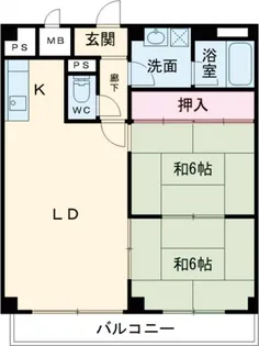 大阪府東大阪市善根寺町1【マンション】の間取り