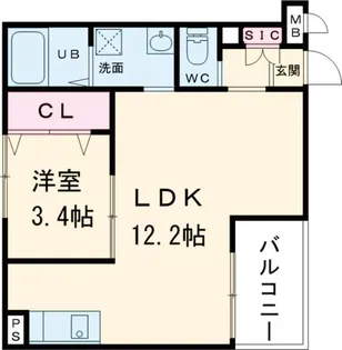 大阪府泉佐野市大西1【アパート】の間取り