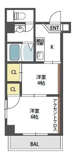 公園前ウエストハイツ【5階】の間取り