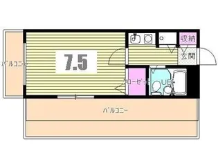 モナーク立川高松町【3階】の間取り