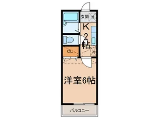 スエルテ東山【1階】の間取り