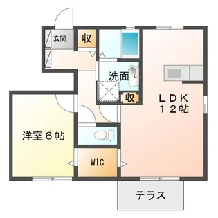 ル・トワヴェール【1階】の間取り